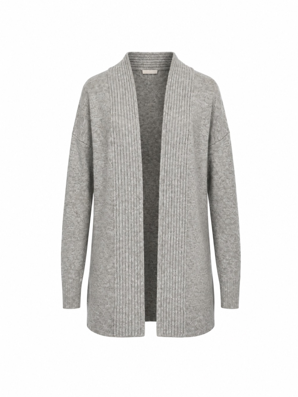 NWT Vince Wool Cashmere Open Front Cardigan Heather Grey M
